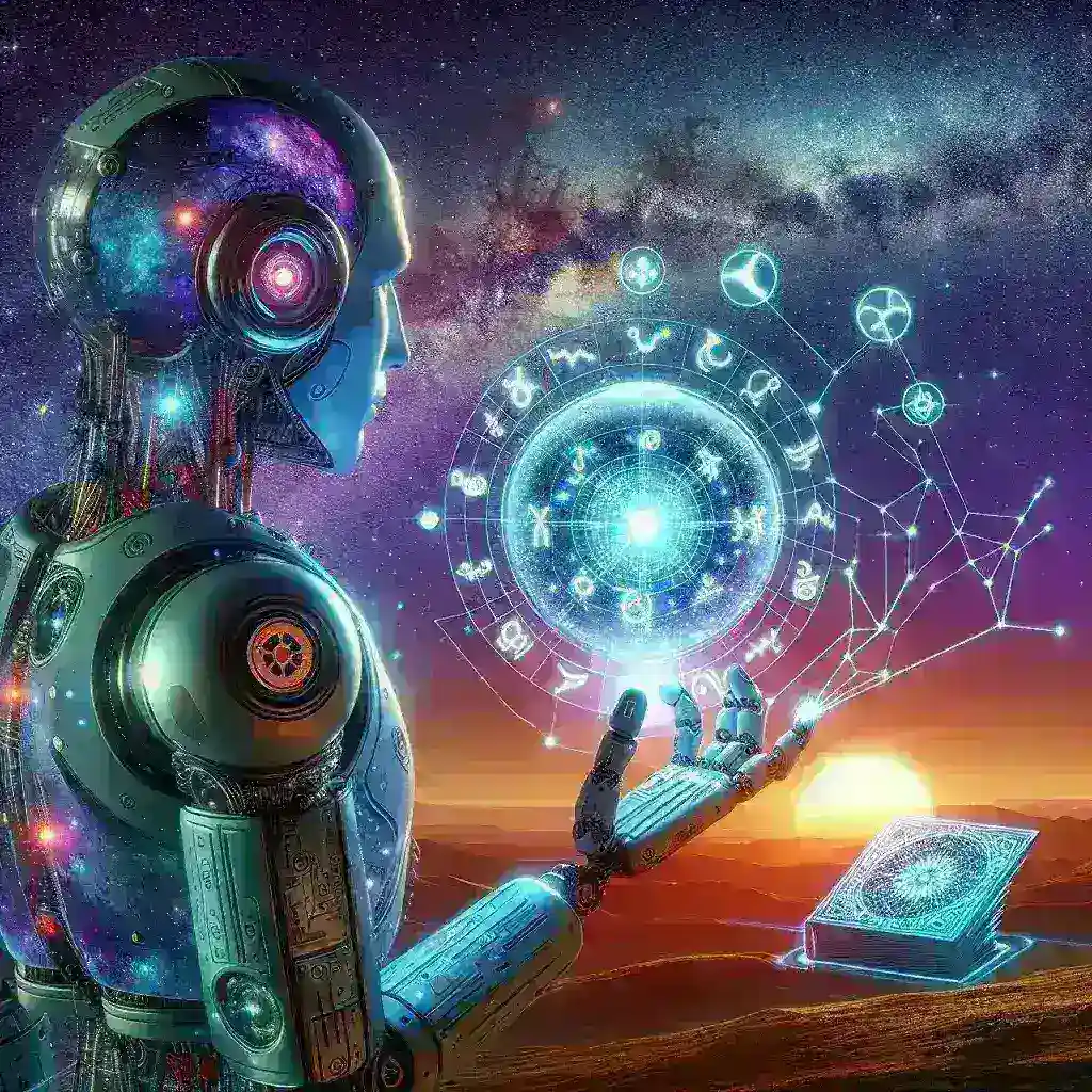 "Understanding the Future of Astrology Chatbots: A visually compelling image depicting a digital interface showcasing an astrology chatbot interacting with users, highlighting the potential of AI in personalized astrological readings."
